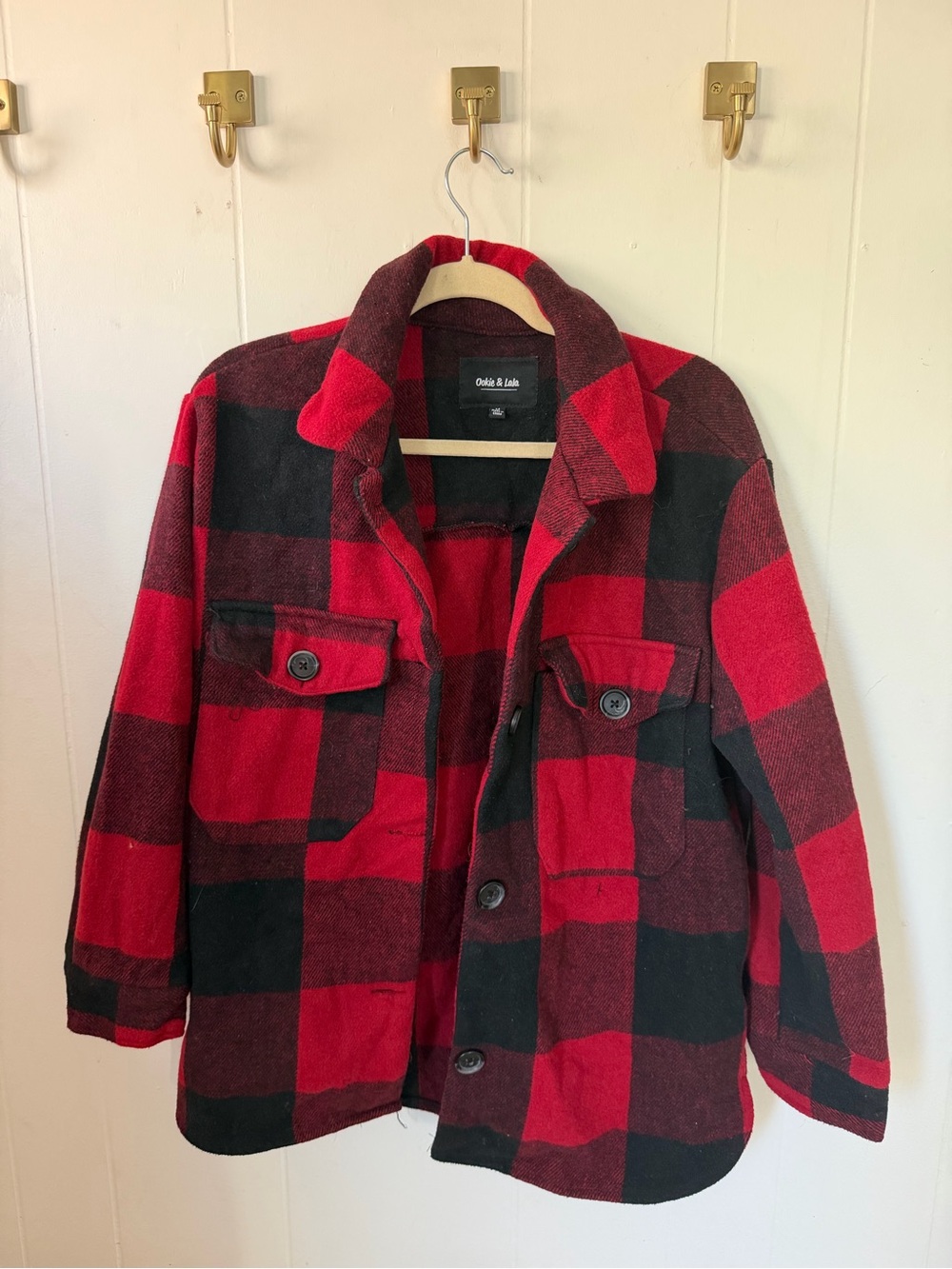 Red and Black Buffalo Plaid Women’s Jacket